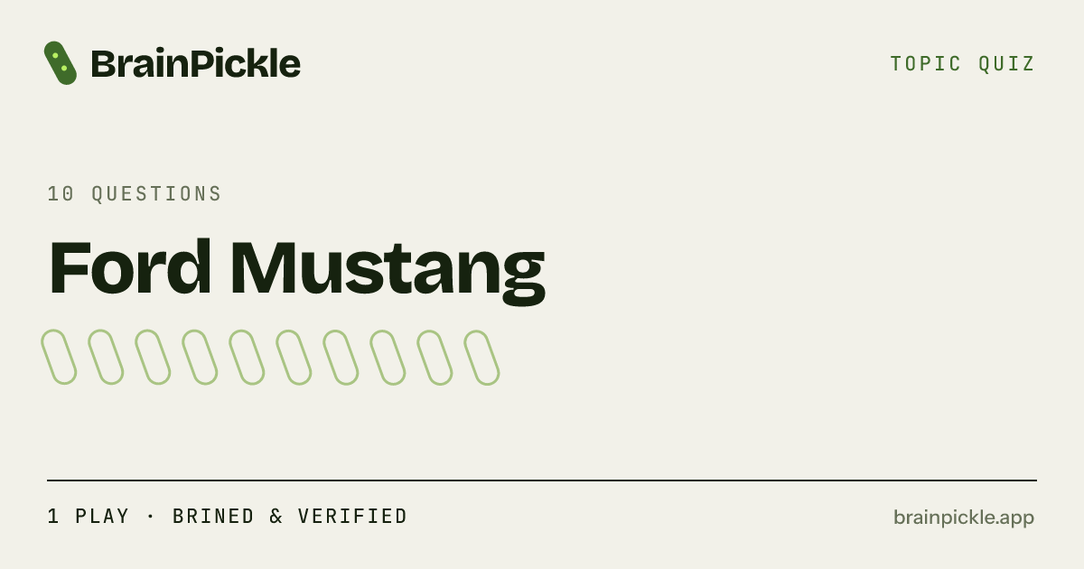 50 Ford Mustang Trivia Questions and Answers