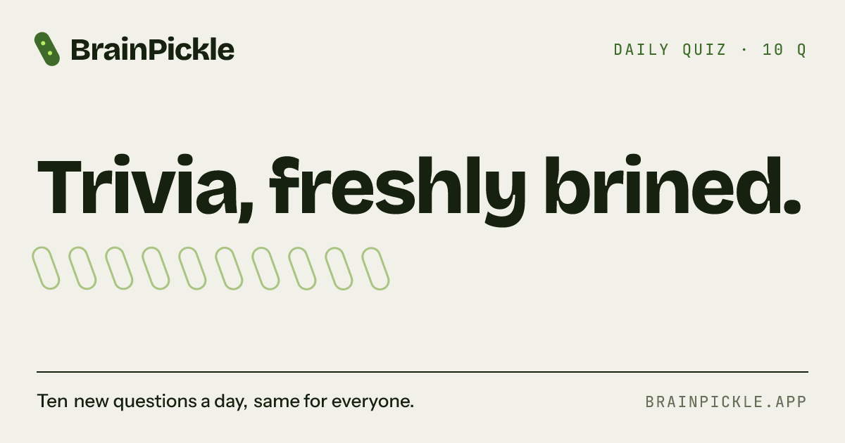 Random Trivia Generator — Free, With Answers | BrainPickle
